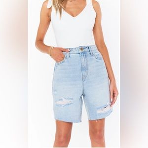 NWT! • Show Me Your Mumu • Brentwood  High Waist Denim Short • 24 • Retail $118